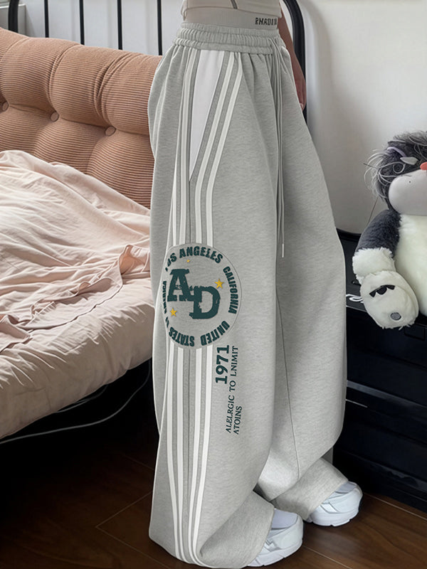 Retro Hot Girl Print Sweatpants