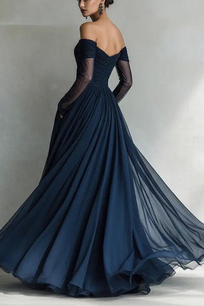 Giselle Ruched Sweetheart Maxi Dress