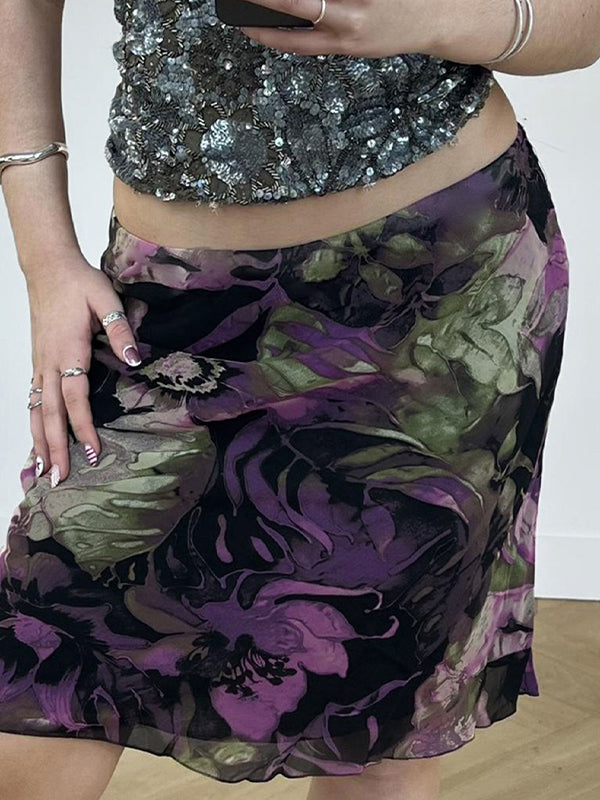 Ombre Tulle Mini Skirt