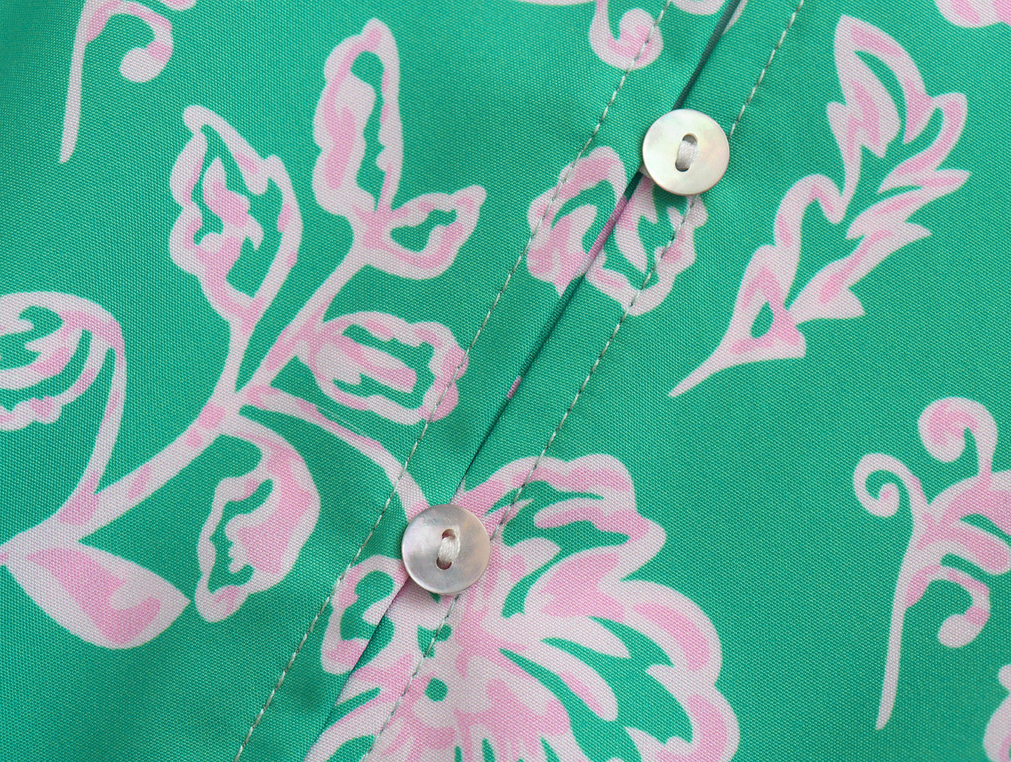 Spring Women Clothing Slimming Sleeves round Neck Printed A-line Dress