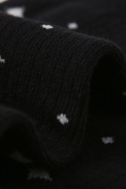 Two Tone Slouchy Letter Printed Socks