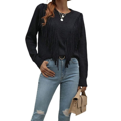 Natalie - Suéter con borlas - Chic - Ideal para otoño