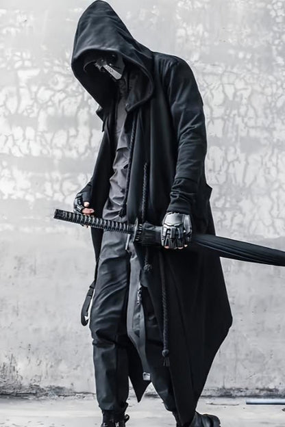 Men's Techwear Cape Trench Coat