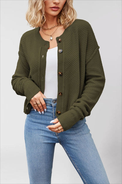 Single Breasted Knit Sweater