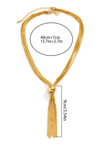 Sorelle - Multi-Strand Gold Drop Necklace