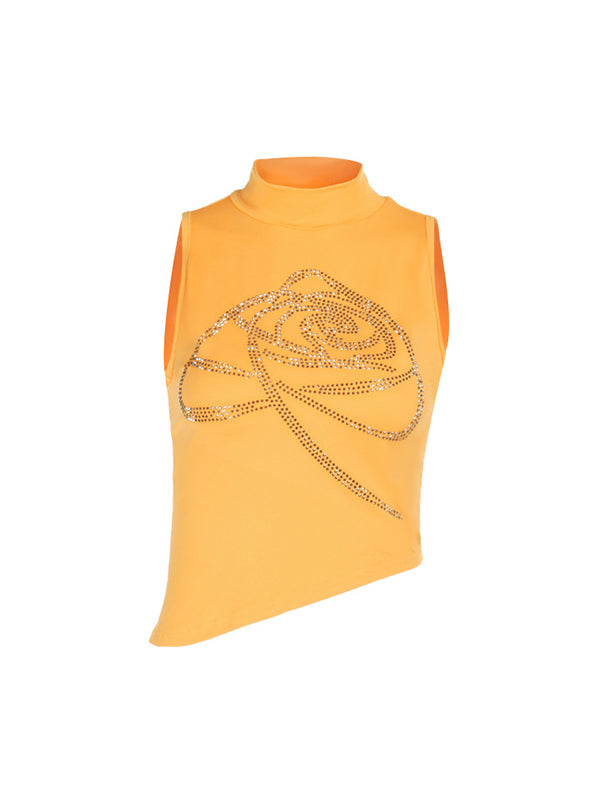 Slimming Rhinestones Tank Top