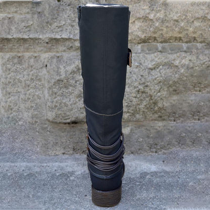 Botas vaqueras de imitación con tacón para mujer | Ideales para el día a día