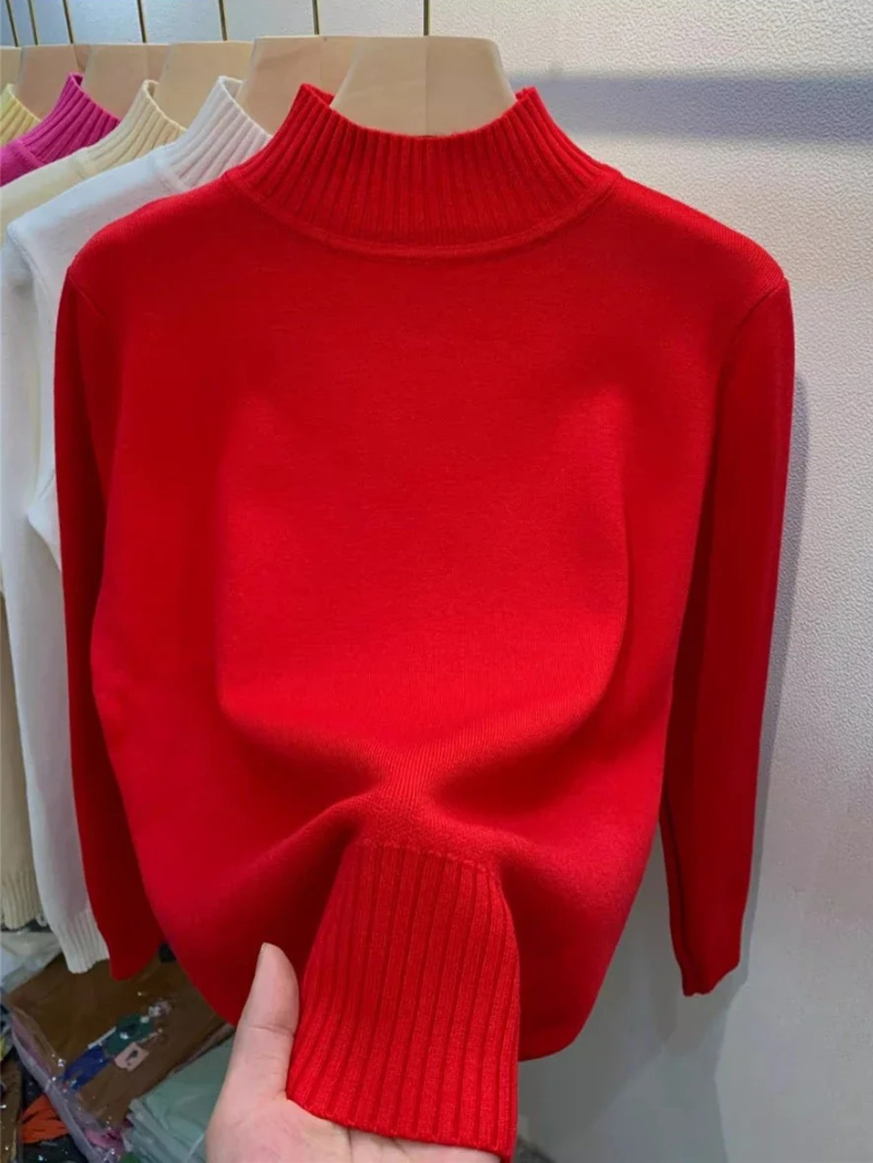 Suéter de cuello alto suave y transpirable para mujer | Ideal para otoño/invierno