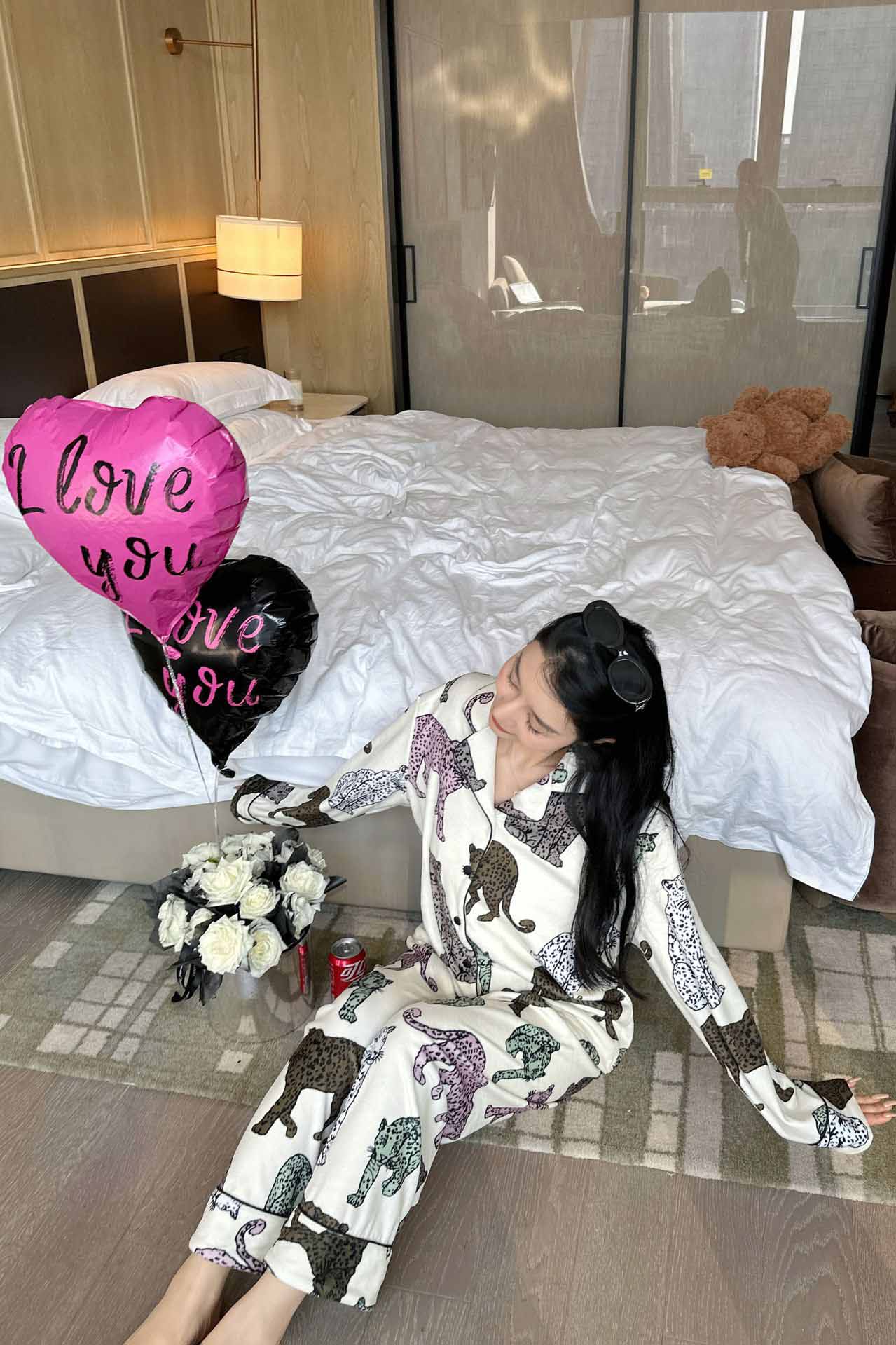 Conjunto de pijama con estampado de leopardo Melard
