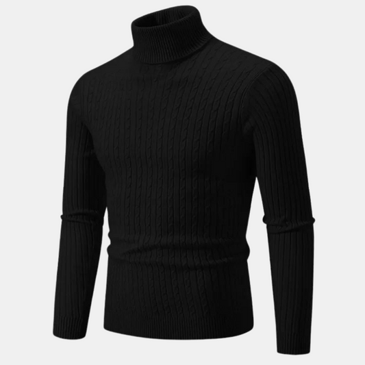 Jared - Jersey de punto de cuello alto - Clásico - - Ideal para otoño/invierno