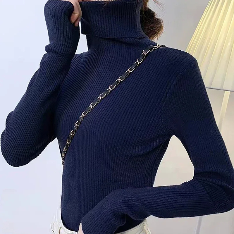Jersey informal de manga larga y corte ajustado para mujer | Ideal para otoño/invierno