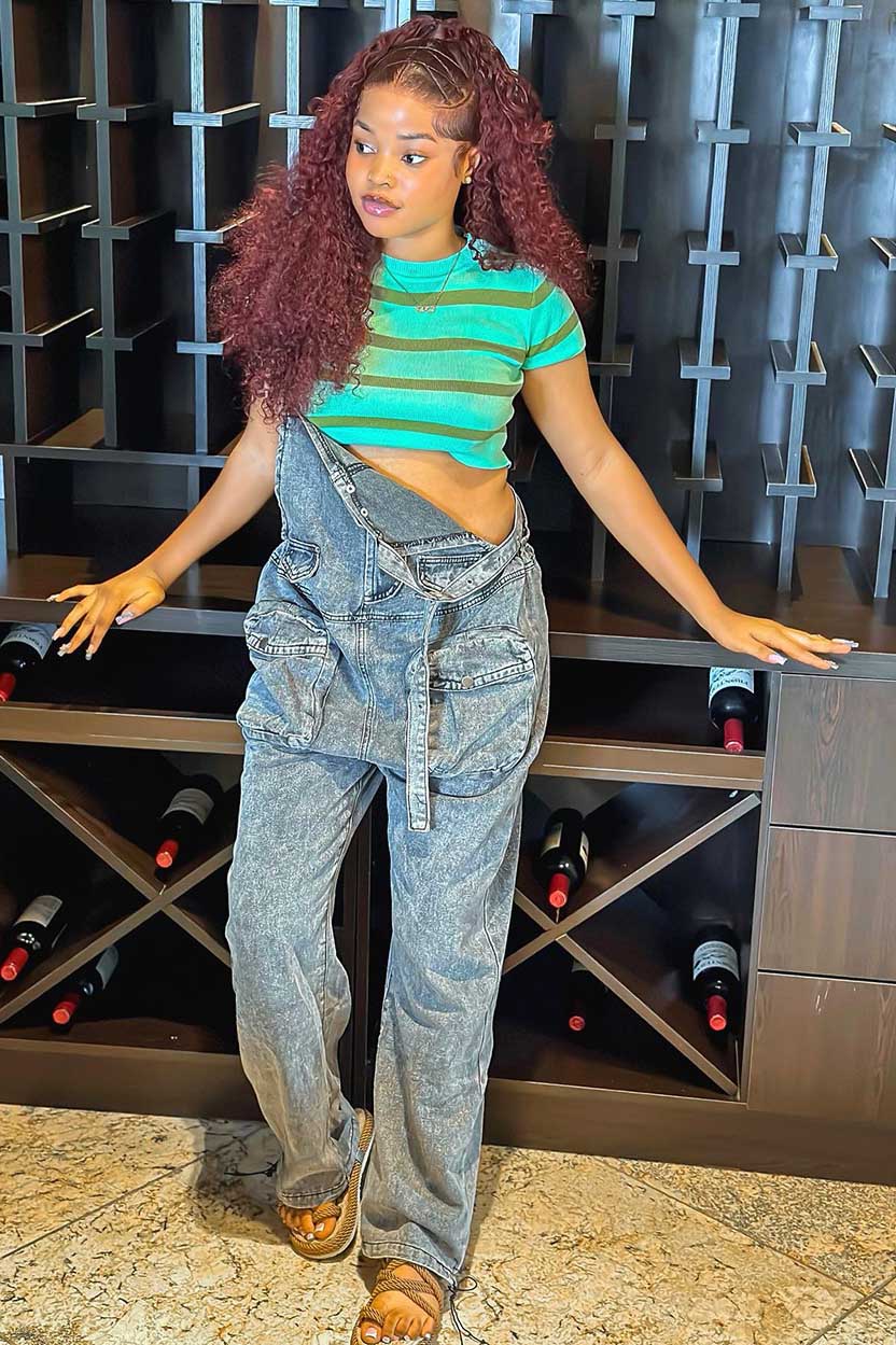 Mono de bolsillo extragrande de moda