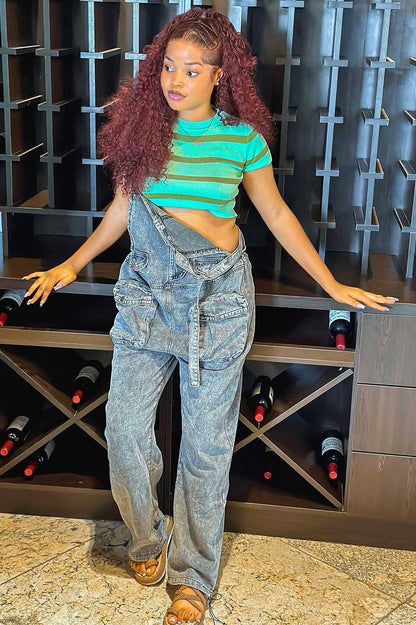 Mono de bolsillo extragrande de moda