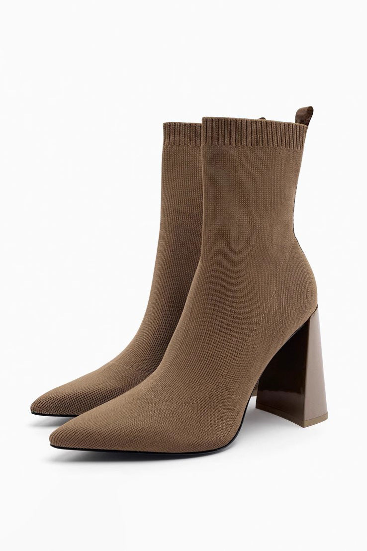 Botines con calcetines elásticos vintage