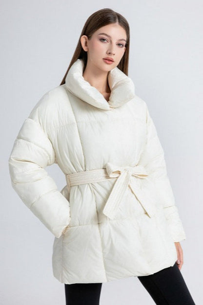 Longline Design Puffer Jacket