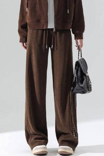 Fleece Lined Relaxed Knit Pants