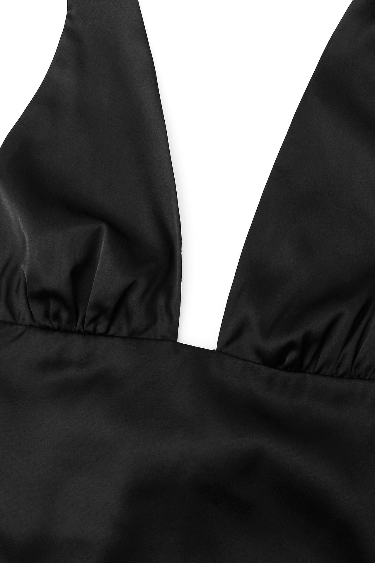 Sexy Deep V Halter Backless Sleeveless Crop Top