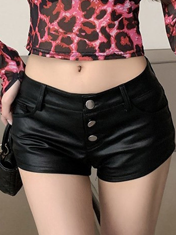 Vintage Leather Shorts