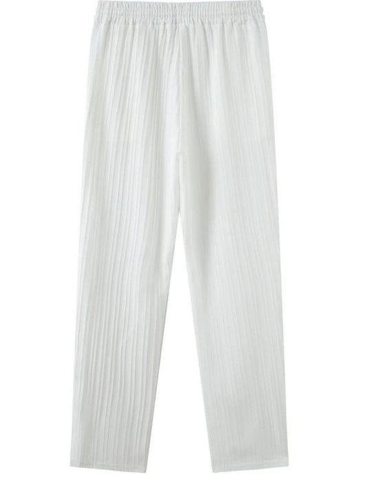 Ulric - Striped Linen Trousers - Chic - Lightweight - Great for Casual Days