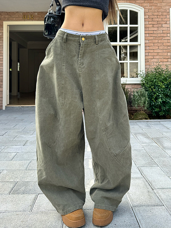 Vintage Minimalist Silhouette Boyfriend Jeans