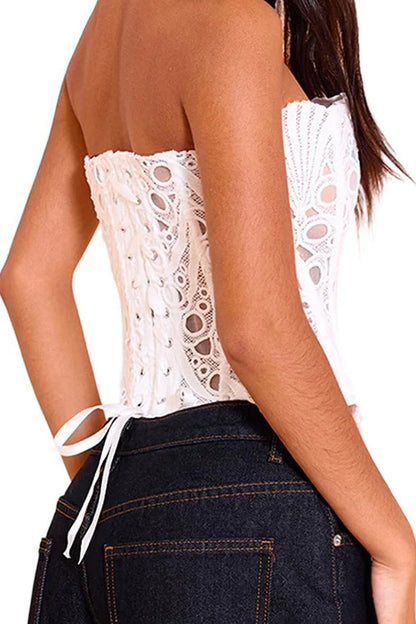 Irregular Off Shoulder Corset