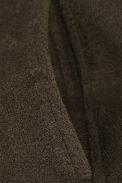 Textured Faux Fur Trim Jacket