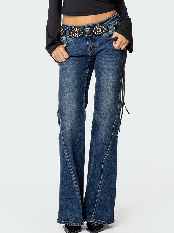 Low Rise Flare Jeans