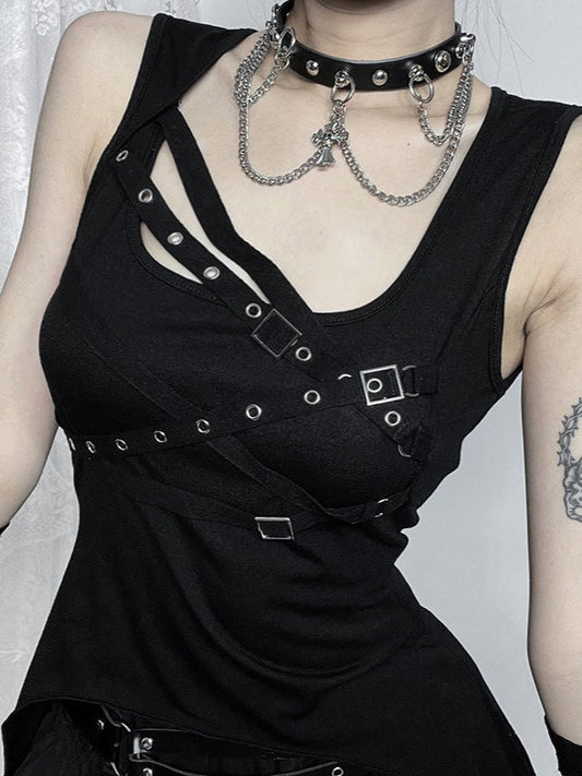 Alt Style Strappy Tank Top