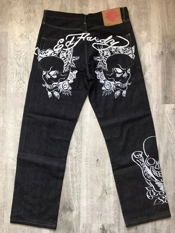 Retro Hip Hop Baggy Punk Boyfriend Jeans