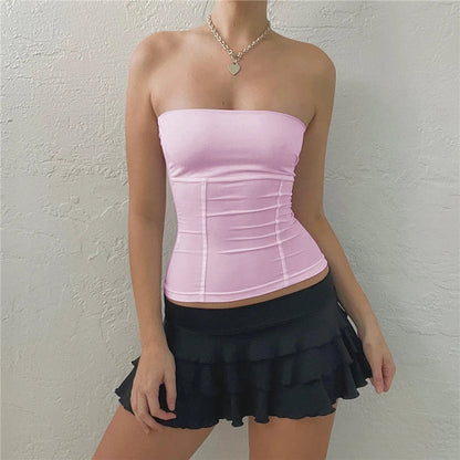 Strapless Corset White Off-Shoulder