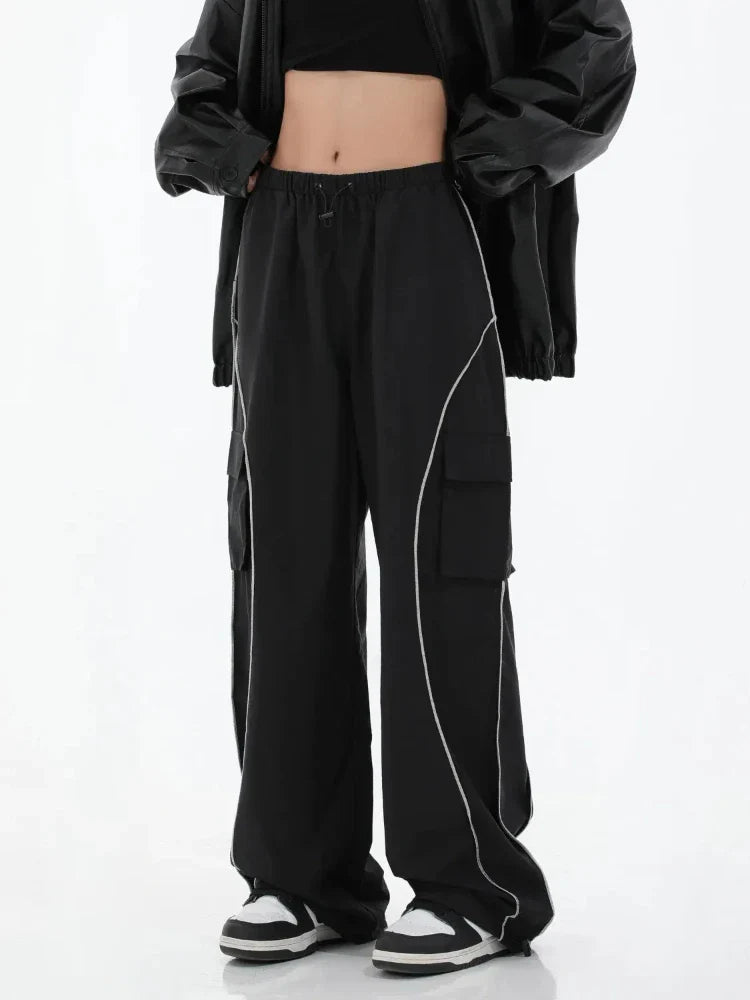 Women Cargo Streetwear Techwear Wide Leg Joggers Pants