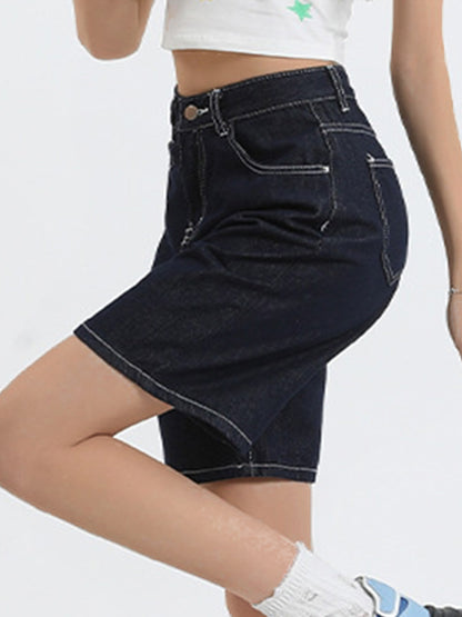Vintage Denim Bermuda Shorts