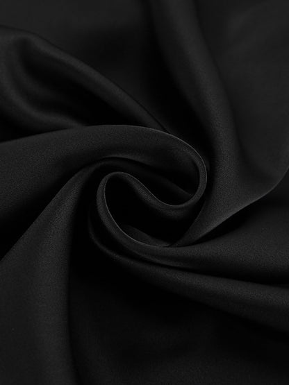 French Satin Drape Skirt
