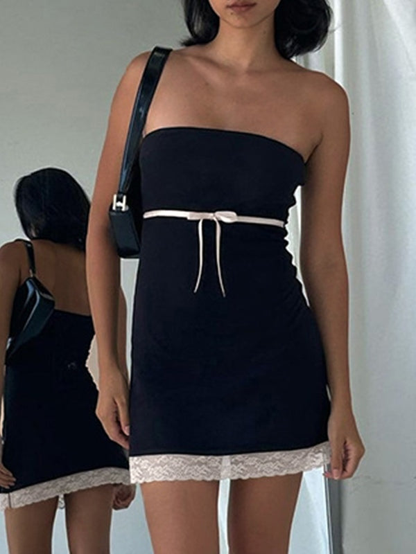 Strapless Lace Sheath Dress