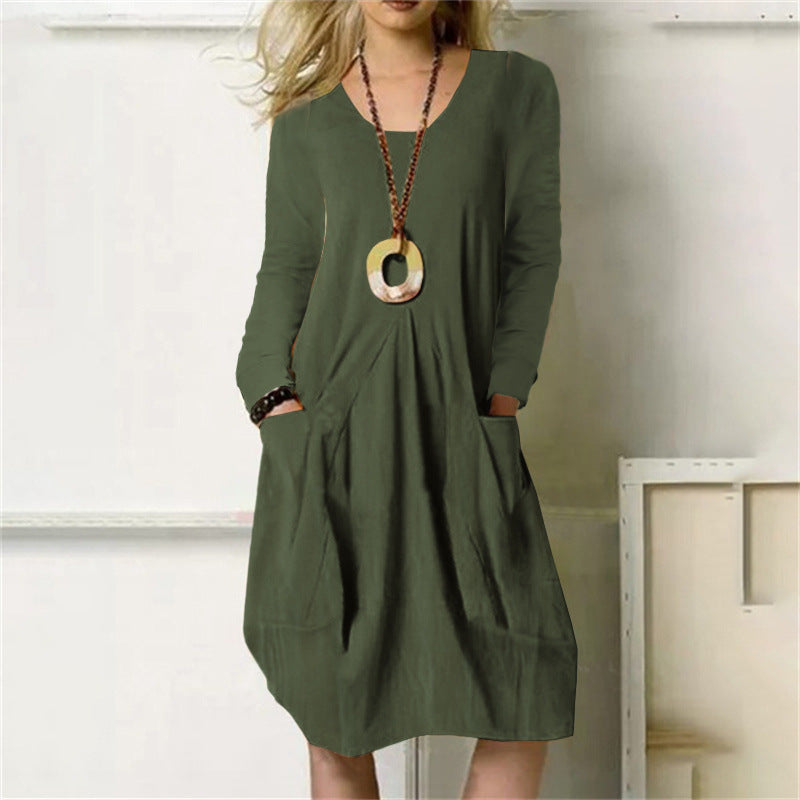 Casual Midi Summer Dress with Pockets | Great for Everyday Wear