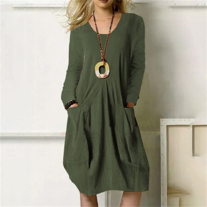 Casual Midi Summer Dress with Pockets | Great for Everyday Wear