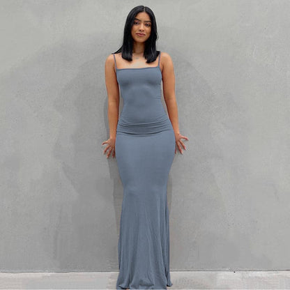DressBetty - Adogirl Sexy Spahgetti Strap Maxi Dress