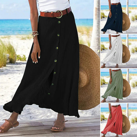 Eudora - Maxi Dress - Chic - Linen - Ideal for Summer