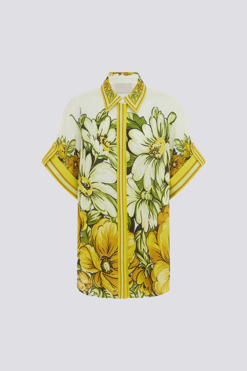 Conjunto de pantalón floral de manga media Anastasie