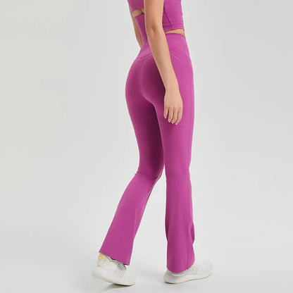Built-in Underwear Bell-bottomed Trousers Push Up Yoga Pants Sports Leggings