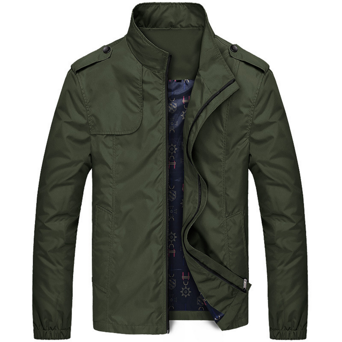 Demetri - Chaqueta de cuello alto - Clásica - Estilo moderno - Ideal para otoño/invierno