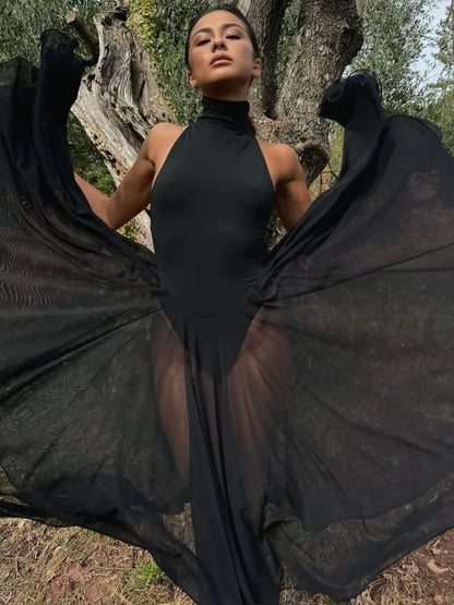 Elegant Sleeveless Bodycon Backless Women Dress Pleated Tight Party Club Evening Dress Female Autumn New  Vestidos