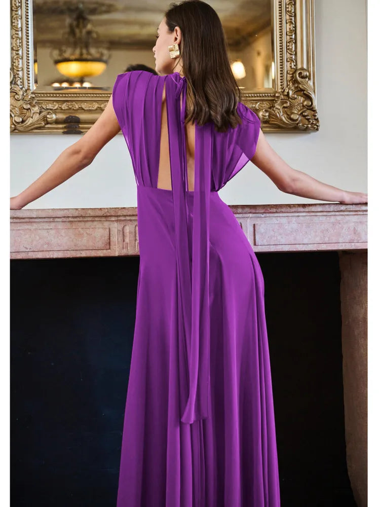 Elegant Sleeveless Bodycon Slit Party Evening Dress Women Sexy Deep V Backless Long Dress Autumn Winter Vestido