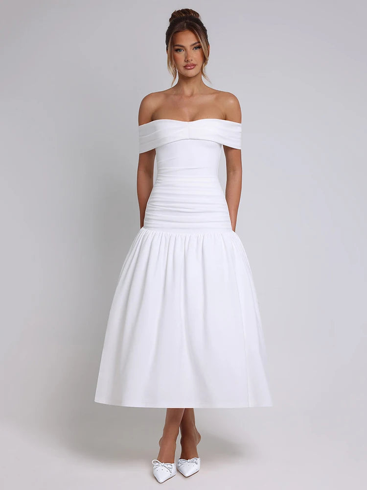 Elegant Sleeveless Tight Zipper Dress Women Sexy One Shoulder Backless Vestido Autumn/Winter Party Club Evening Dress