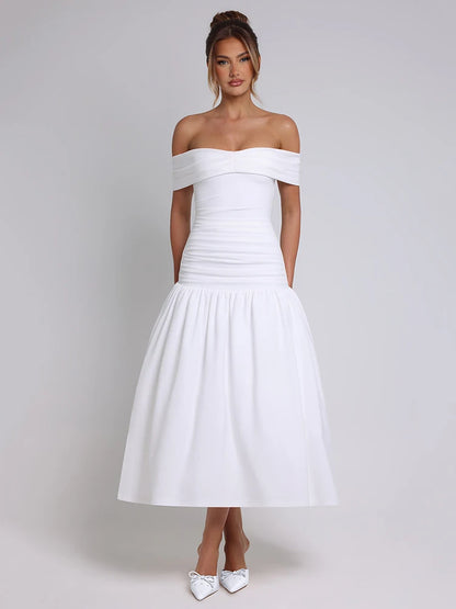 Elegant Sleeveless Tight Zipper Dress Women Sexy One Shoulder Backless Vestido Autumn/Winter Party Club Evening Dress