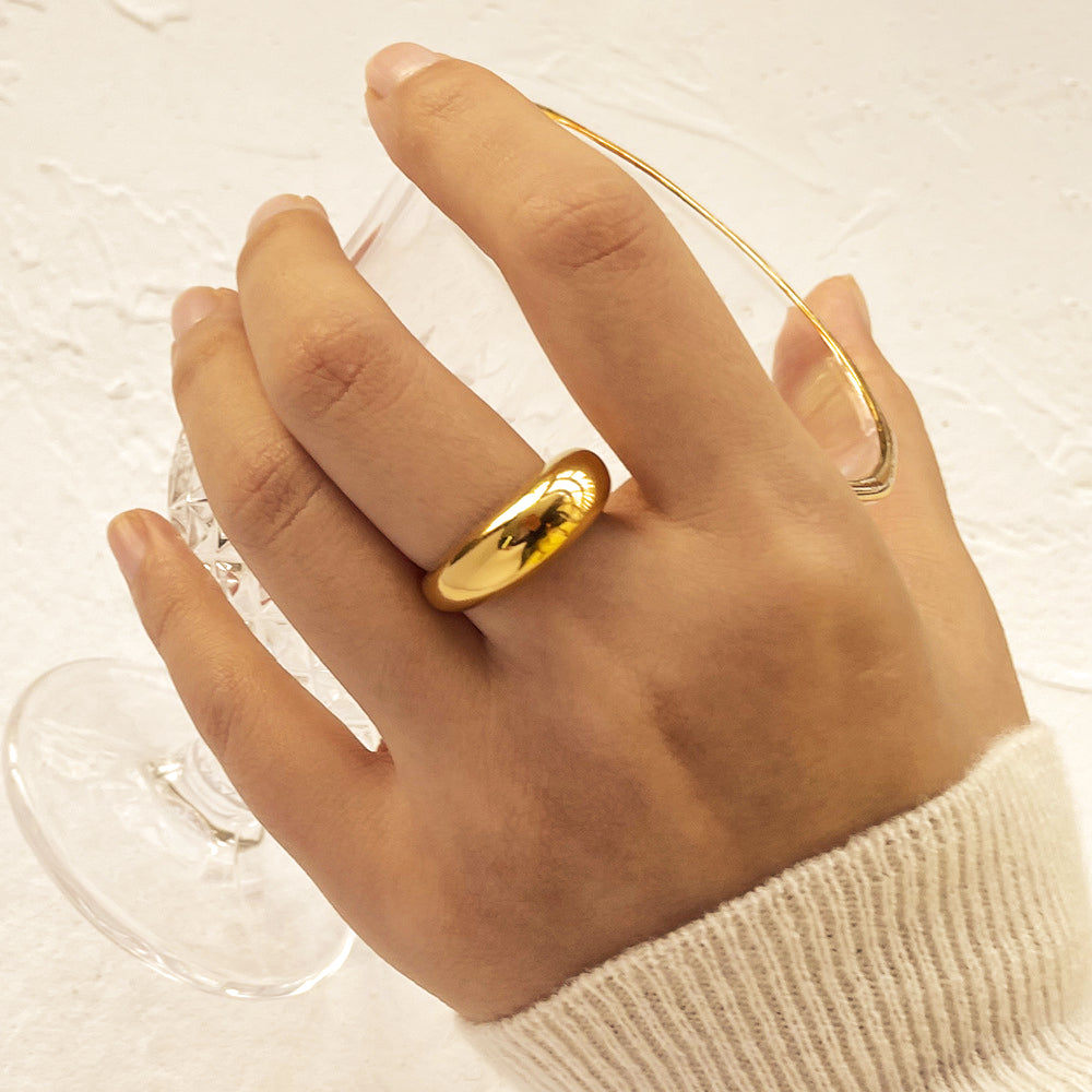Aurora Gold Dome Ring