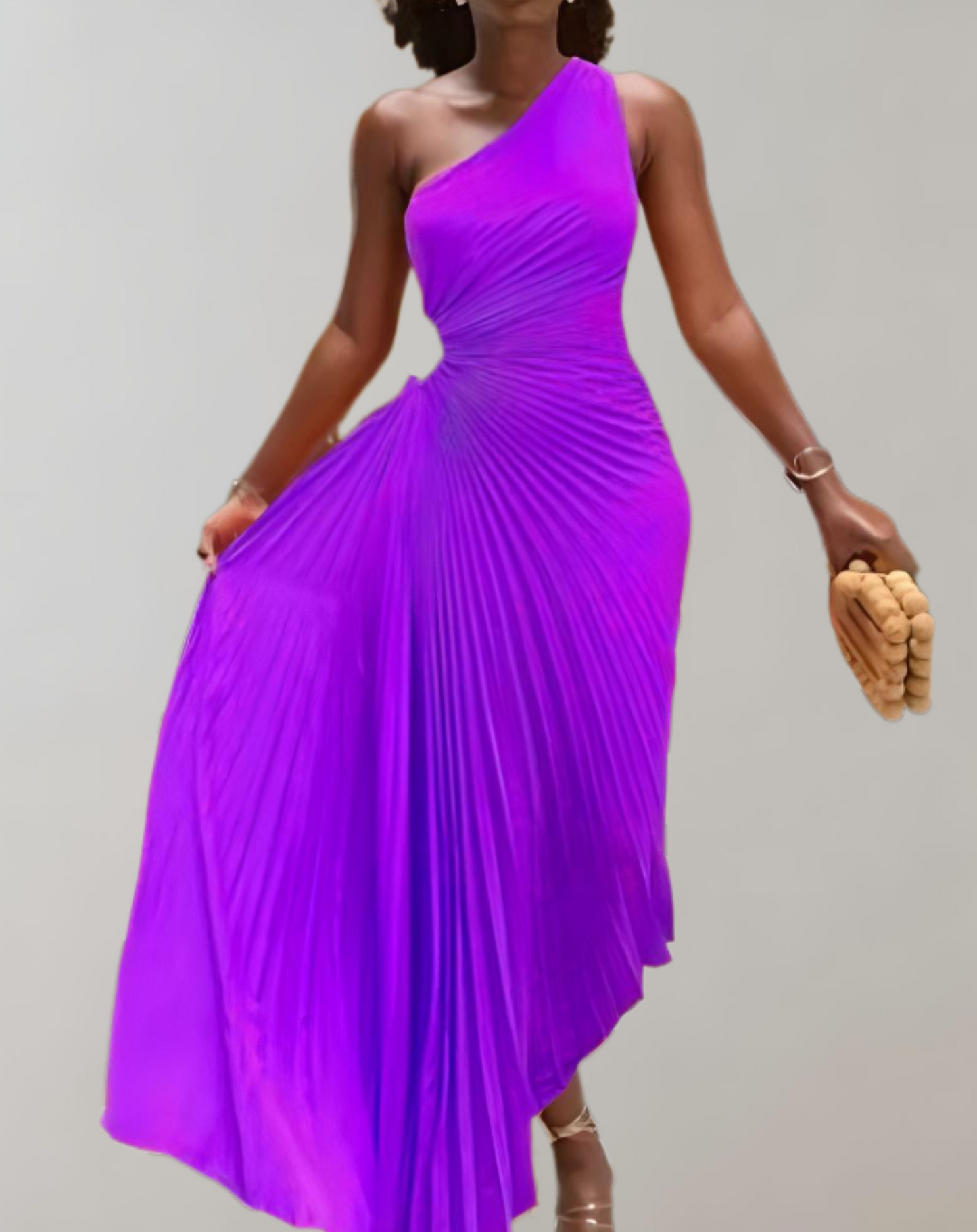 Elegante vestido largo ajustado con hombros descubiertos para mujer | Ideal para primavera/verano