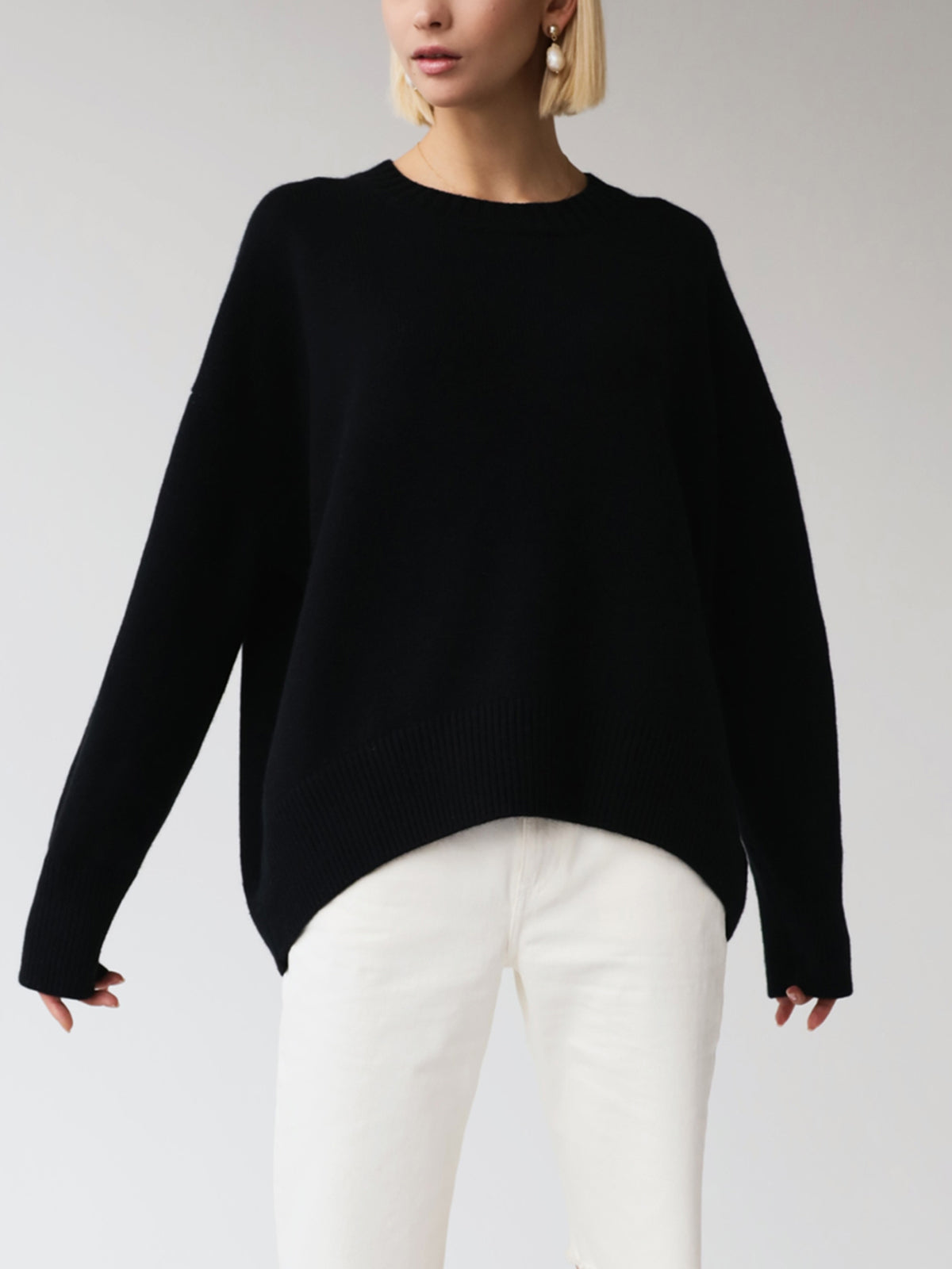 Skye Knit Set – Soft Crewneck Sweater & Pleated Skirt