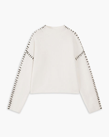 Shift The Focus Oversized Mock Neck Sweater