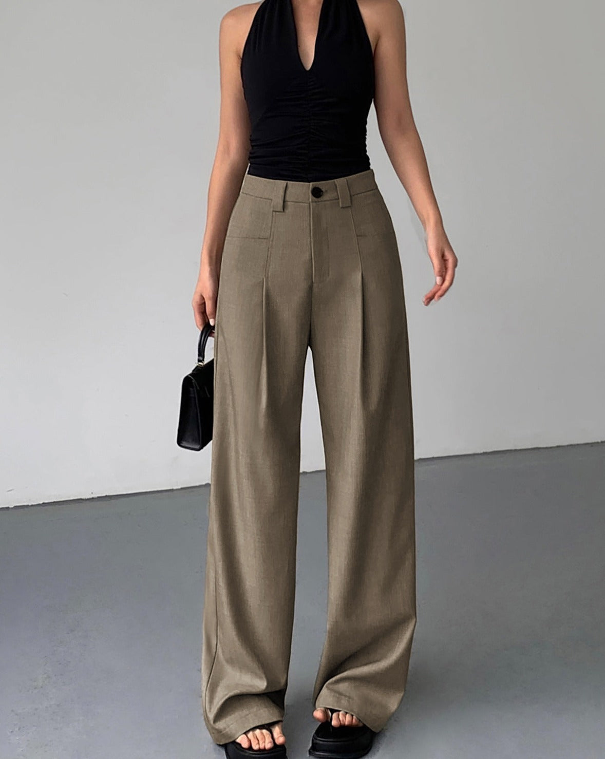 Divine Pleat Wide Leg Dress Pants